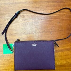 Purple (New) Kate Spade crossbody envelope bag.